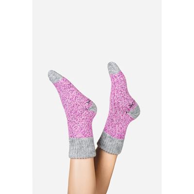 MOLDE thick winter socks, warm with silver ions, PURPLE