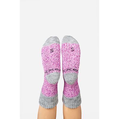 MOLDE thick winter socks, warm with silver ions, PURPLE