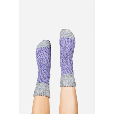 MOLDE thick winter socks, warm with silver ions, BLUE-PINK