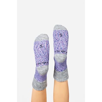 MOLDE thick winter socks, warm with silver ions, BLUE-PINK