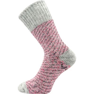 MOLDE thick winter socks, warm with silver ions, PINK