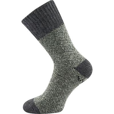MOLDE thick winter socks, warm with silver ions, GREY