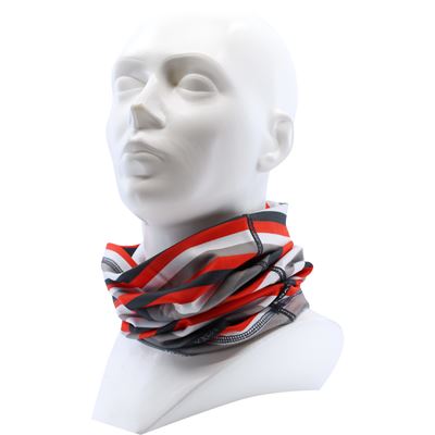 Tubus functional MULTIFUNCTIONAL SOLID STRIPES RED