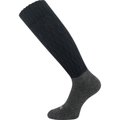Women's winter socks NARVIK with merino and alpaca BLACK