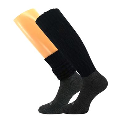 Women's winter socks NARVIK with merino and alpaca BLACK