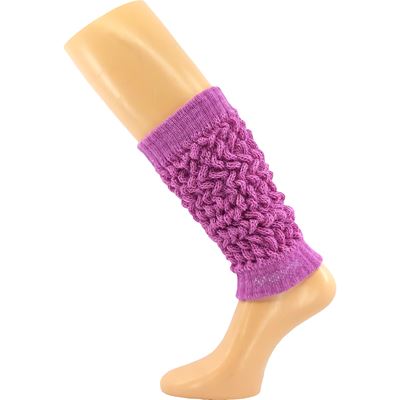 Women's winter leg warmers NARVIK with merino and alpaca PINK