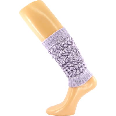 Women's winter leg warmers NARVIK with merino and alpaca PURPLE VoXX 126343 2