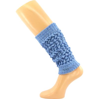 Women's winter leg warmers NARVIK with merino and alpaca LIGHT BLUE
