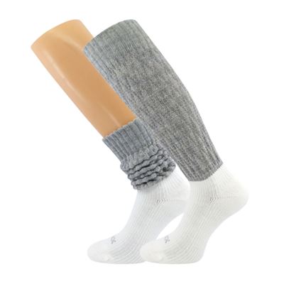 Women's winter socks NARVIK with merino and alpaca LIGHT GREY