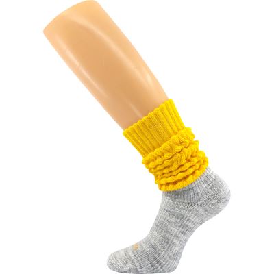 Women's winter socks NARVIK with merino and alpaca YELLOW