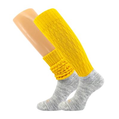 Women's winter socks NARVIK with merino and alpaca YELLOW