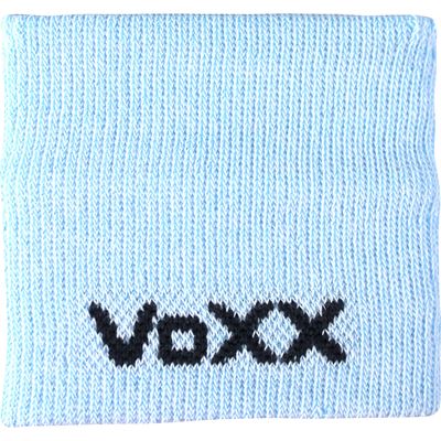 Light blue cotton terry sports sweatband