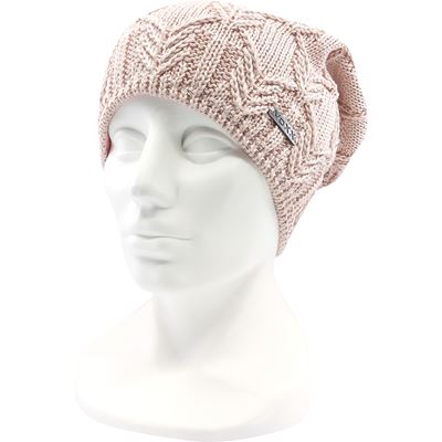 NAVARA women's knitted cotton hat, PINK