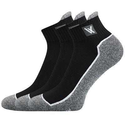 NESTY 01 black cotton sports socks