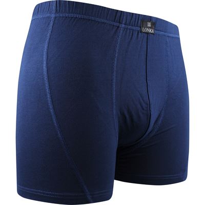 NORBERT men's bamboo boxer shorts, dark blue