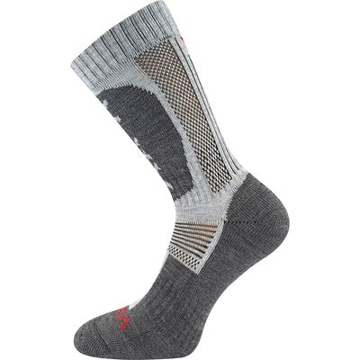 NORDICK light grey melange winter woollen socks