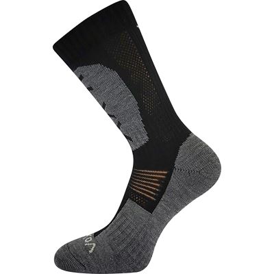 NORDICK black winter woollen socks