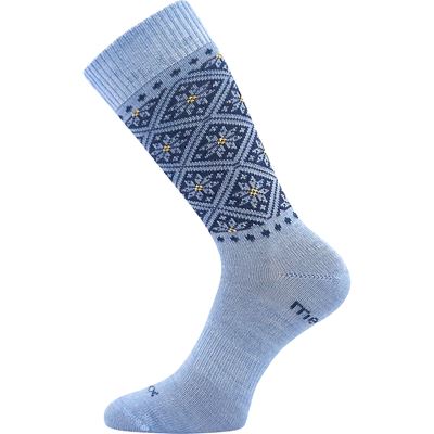 NORDKAPP women's thick merino socks with silver ions LIGHT BLUE