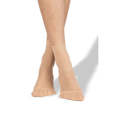 Women's nylon socks NYLON socks 20 DEN CAMEL 2 pairs per pack