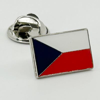 Metal badge with the flag of the Czech Republic  127253 2
