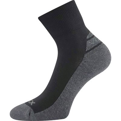 OLIVER sports socks with soft cuff BLACK