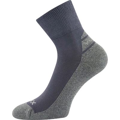 OLIVER sports socks with soft cuff, DARK GREY