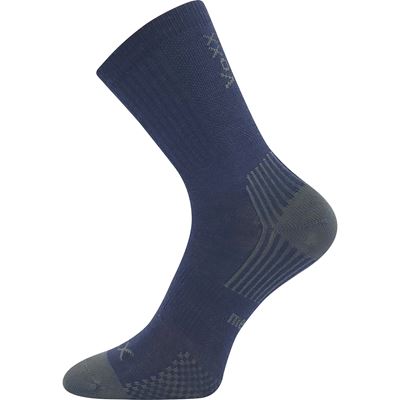 Children's thin merino socks OPTIMALIK with silver ions DARK BLUE