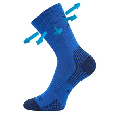 Children's thin merino socks OPTIMALIK with silver ions BLUE