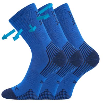 Children's thin merino socks OPTIMALIK with silver ions BLUE