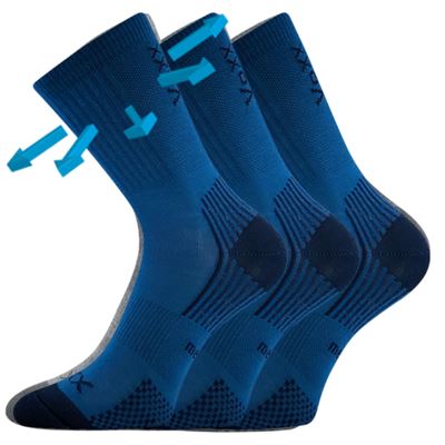 Children's thin merino socks OPTIMALIK with silver ions DARK TURQUOISE VoXX 126845 2