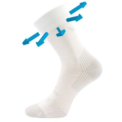 Thin merino socks OPTIMUS with silver ions WHITE