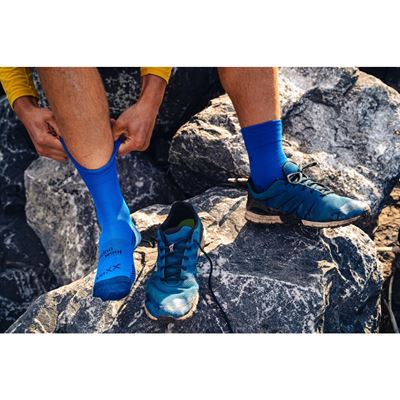 Thin merino socks OPTIMUS with silver ions BLUE