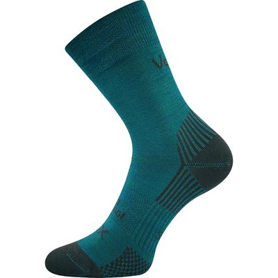 Thin merino socks OPTIMUS with silver ions BLUE-GREEN