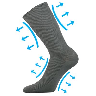 OREGAN extra stretchy socks for diabetics GREY