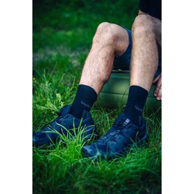 ORIONIS thin merino socks with silver ions BLACK