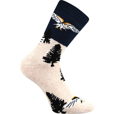 OWLANA women's terry socks with owls