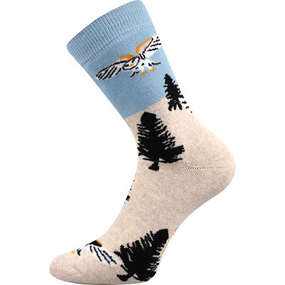 OWLANA women's terry socks with owls