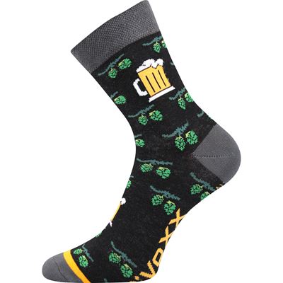 Men's summer socks PIVOXX funny with BEER pictures mix 3 (3 pairs)