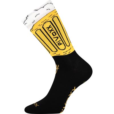 Men's summer socks PIVOXX funny with BEER pictures mix 2 (3 pairs)