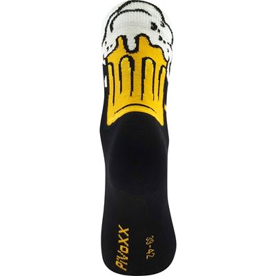 Men's summer socks PIVOXX + CAN with BEER images, pattern C