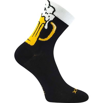 Men's summer socks PIVOXX + CAN with BEER images, pattern C