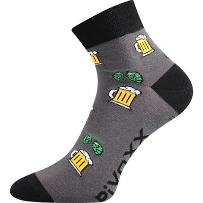 Men's summer socks PIFF 01 funny with BEER pictures (3 pairs)