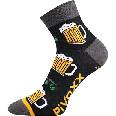 Men's summer socks PIFF 01 funny with BEER pictures (3 pairs)