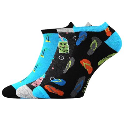 PIKI 64 unisex low summer socks MIX B (3 pairs)