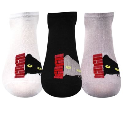 Women's low socks PIKI 67 summer WITH CATS (3 pairs)