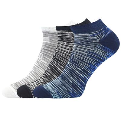 Women's low socks PIKI 70 summer STRIPED (3 pairs)