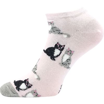 Women's low socks PIKI 71 summer WITH ANIMALS (3 pairs)