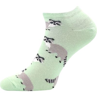 Women's low socks PIKI 71 summer WITH ANIMALS (3 pairs)