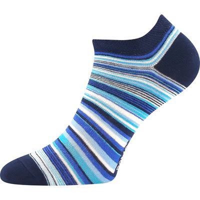 Women's low socks PIKI 75 summer STRIPED (3 pairs)