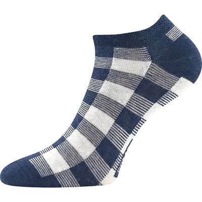 Women's low socks PIKI 76 summer CHECKED (3 pairs)